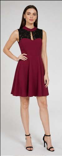 Abito elegante bordeaux - , con