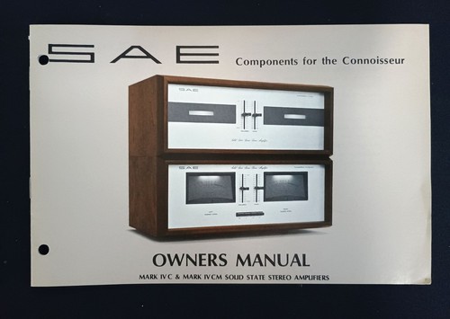 Amplificatore sae mark - amplificatore, iv