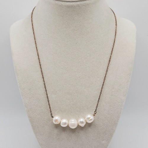 Collana vintage perle bianche - perle,