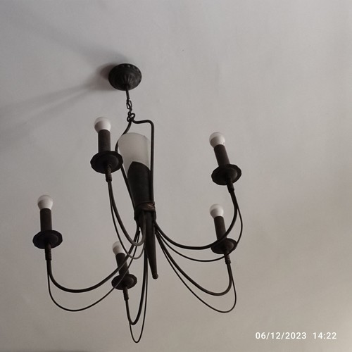 Lampadario ferro battuto - in,