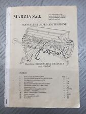 Marzia copie Catalogo Uso  Manutenzione GIOVE seminatrice TABELLA SEME E CONCIME