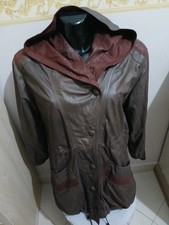 Womens Brown Leather Coat