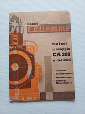 COTIEMME motori industriali CA 300 manuale uso+catalogo ricambi originale
