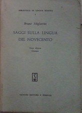Migliorini bruno SAGGI SULLA