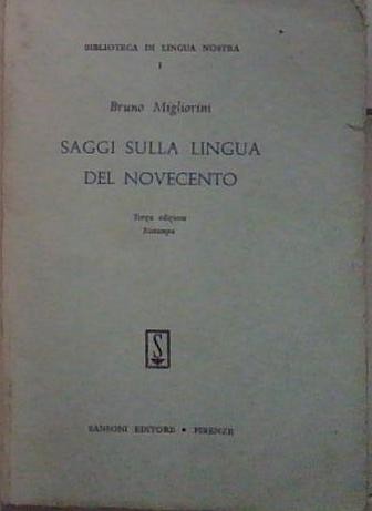 Migliorini bruno saggi - bruno,