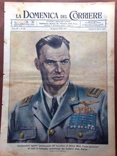 La Domenica del Corriere 20 Agosto 1944 WW2 Ettore Muti Siluro Steppa Para Sport