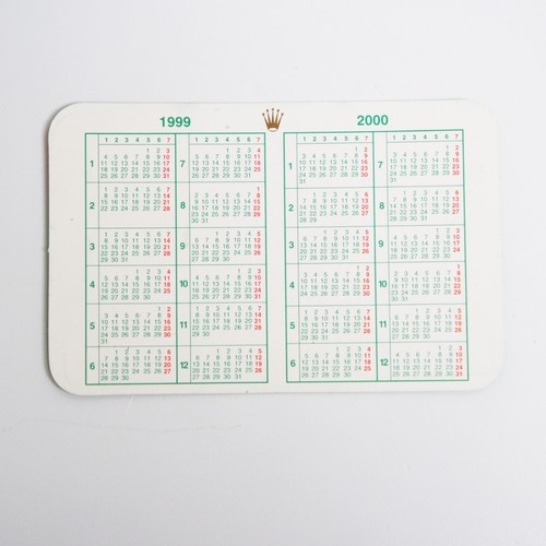 Rolex calendar calendario anno - calendar,
