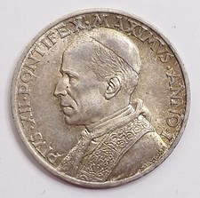 Vaticano eccezionale 5 lire 1939 FDC argento Pio XII