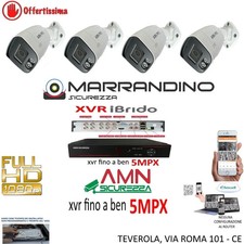 KIT VIDEOSORVEGLIANZA CLOUD DVR 8 CANALI 4 TELECAMERE 5MP AHD + HD500GB CCD SONY