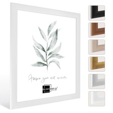 Cornice portafoto Valencia bianca opaca molte misure galleria poster cornice