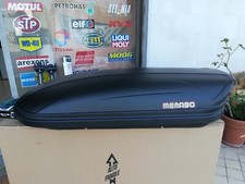 BOX BAULE DA TETTO SHUTTLE AEREODINAMICO PER AUTO MODELLO "MARATHON" MENABO 400L