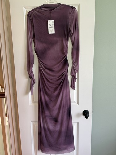Maxi abito zara drappeggiato - abito,