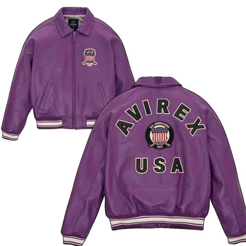 Giacca uomo avirex viola - giacca,