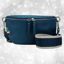 Tasche blau mehrfarbig Leder