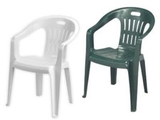 SEDIE RESINA PIONA BIANCHE impilabili giardino