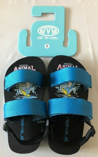 Sandalo animal nero con logo - sandalo,