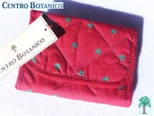 ? CENTRO BOTANICO Naj Oleari VINTAGE 90 PORTAFOGLIO Portamonete COTONE Palme ?