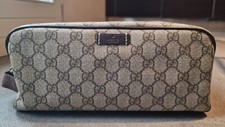 GUCCI - BEAUTY modello in Tela con Monogramma e pelle marrone
