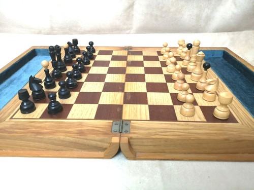 Scacchiera legno con - scacchiera, in