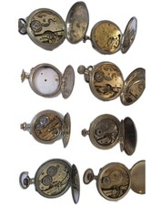 LOTTO STOCK OROLOGI DA TASCA TASCHINO ANTICHI RICAMBI MOVIMENTI PARTS WATCH 