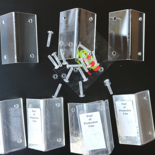 10x staffe trasparenti - staffe,