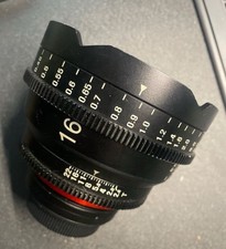 Xeen 16mm canon EF cine lens