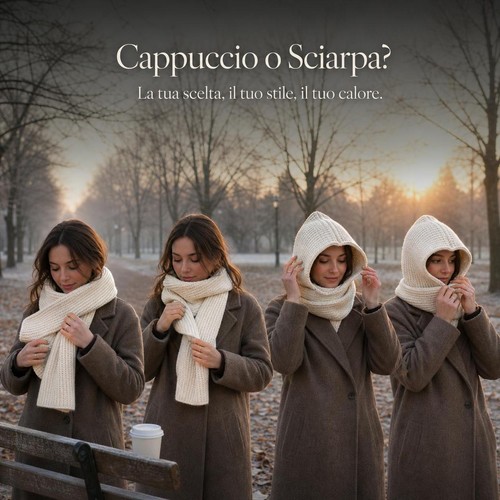 Sciarpa cappuccio invernale - sciarpa,