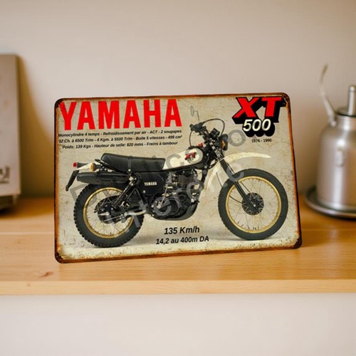 Plaque métal yamaha xt500 - plaque,