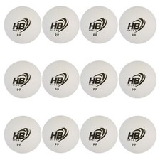 HB 12pz PALLINE DA PING PONG PALLE PER TENNIS DA TAVOLO SPORT ALLENAMENTO BIANCO