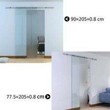 HOMCOM Porta Scorrevole Vetro