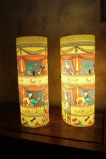 Coppia di lampade Fornasetti Commedia dell'Arte Follia Pratica Antonangeli