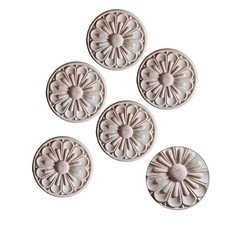 Set 5 onlay tondi in legno per