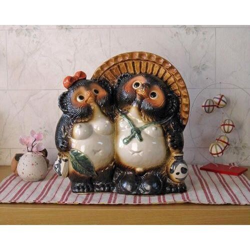 Shigaraki coppia tanuki - shigaraki,