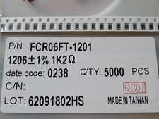 100x résistance cms smd - 100x, 1206