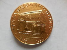 medaglia 150° banca salvadanaio di Rimini 1840 1990 inc. Die