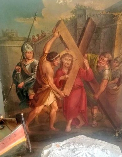 Quadro sacro via crucis - sacro,