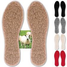 Solette confezione da 3 solette in pelo di agnello solette per scarpe plantare plantare plantare pelliccia inserto 