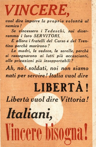Ww1 franchigia vincere - franchigia, "vincere