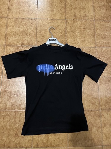 Palm angels spray shirt - palm, blue