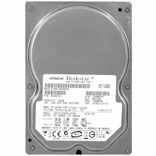 Hitachi hds721680plat80 hard - hds721680plat80,