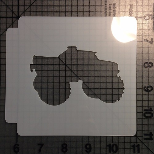 Monster truck stencil 100 - monster,
