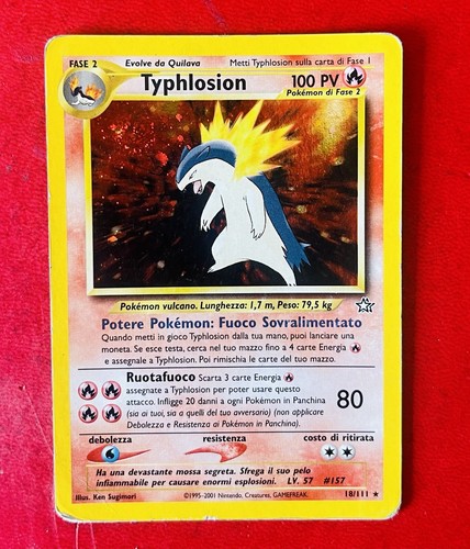 Lotto carte pokemon typhlosion - lotto,