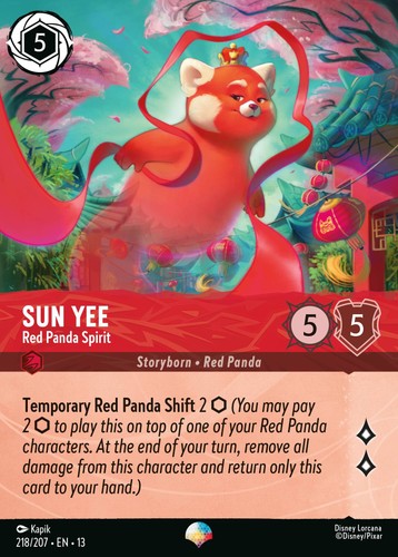 Sun yee red panda spirit - yee,