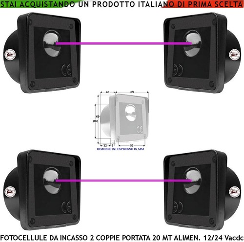 Fotocellule incasso coppie - incasso, 2