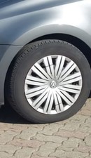 4 Cerchi In Ferro Originali Vw Polo Con Copricerchio R15 6jx15 5x100