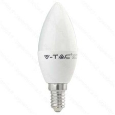 LAMPADINA LED E14 V-Tac 6W OLIVA RISPARMIO LUCE Calda Naturale Fredda