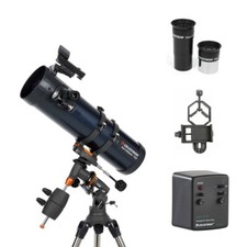 Celestron telescopio 130/650 equatoriale Astromaster 130EQ-MD(260X) + Motore + A