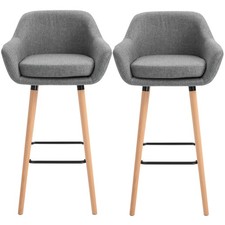 HOMCOM Set 2 Sgabelli Moderni