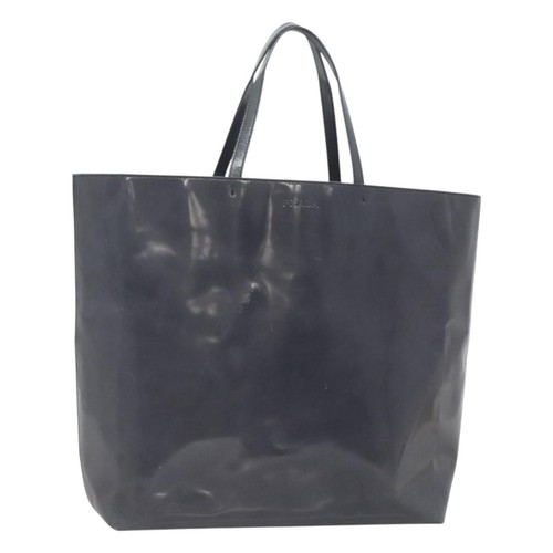 Prada hand bag enamel navy - prada,