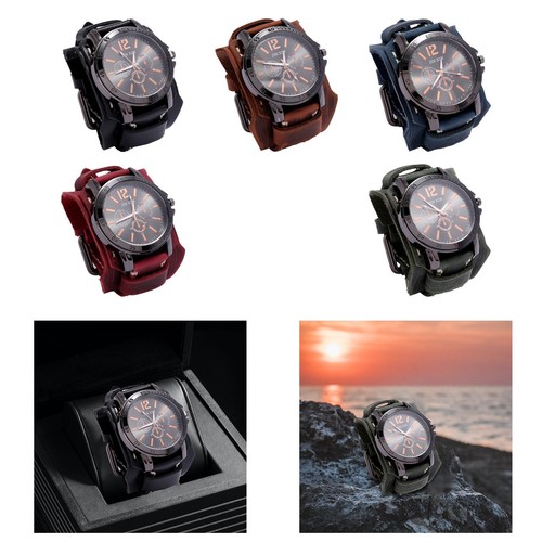 Montre bracelet cuir pour - en,